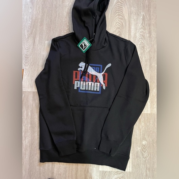 Puma Other - Puma Black Graphic Hoodie for Men